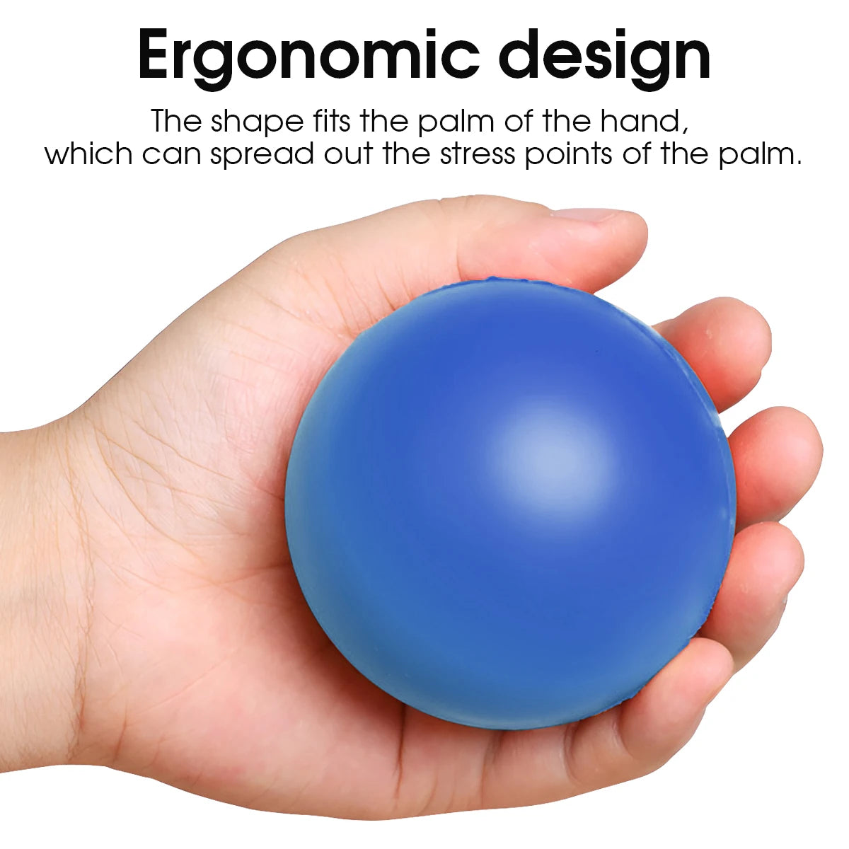 7cm High Elasticity Finger Strengthening Grasping Massager Exerciser Ball