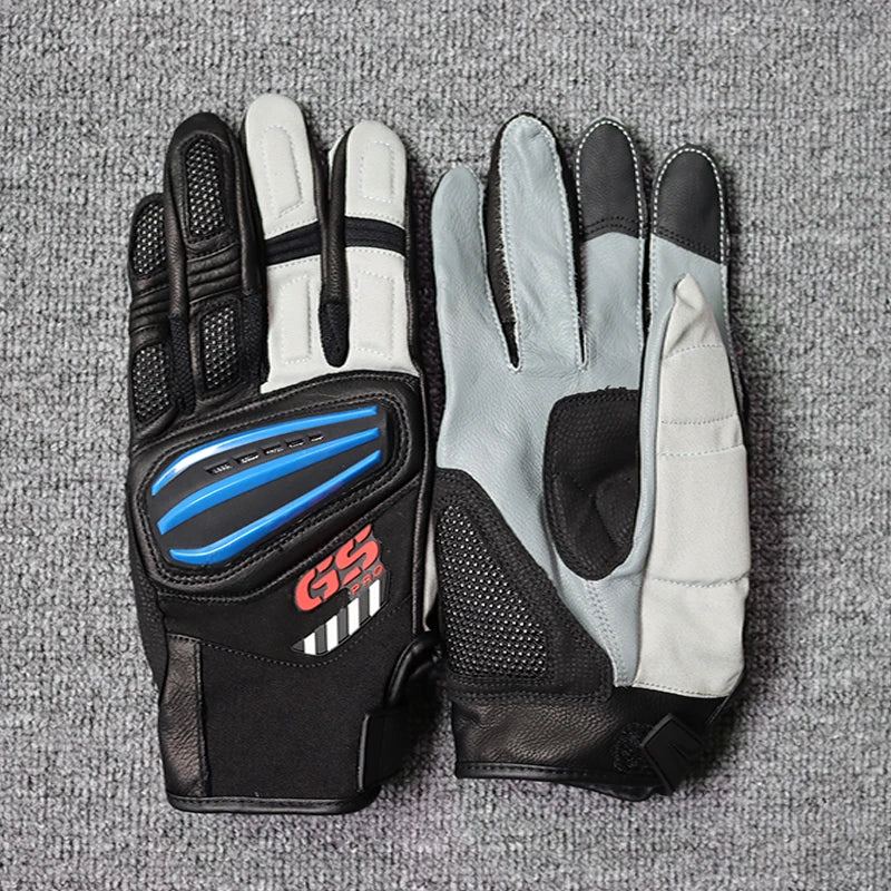 BMW Rally GS Motorcycle Racing Gloves - Touch Screen Off-Road Motocross Gloves