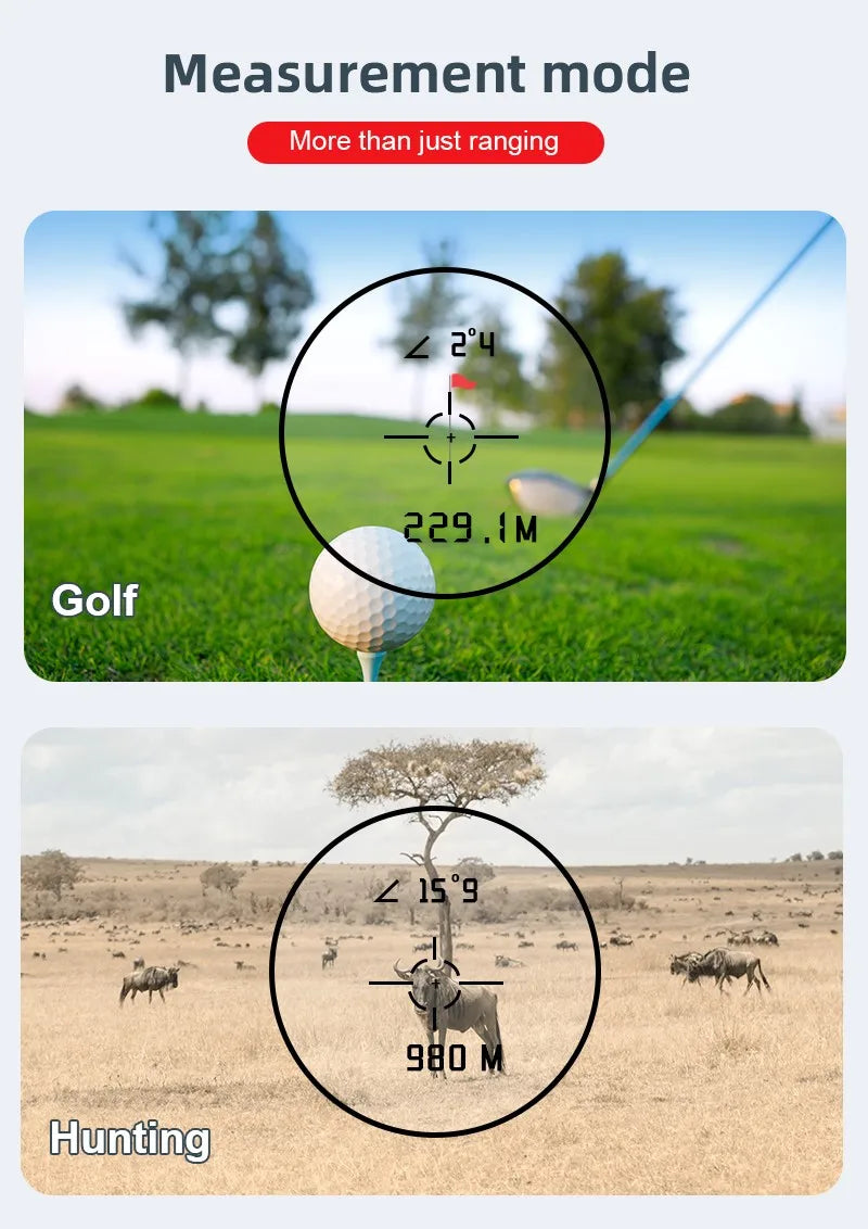 Golf Laser Rangefinder 600M/Yard - REVASRI with Slope Compensation, Flagpole Lock, Vibration Alert & USB-C Rechargeable Battery