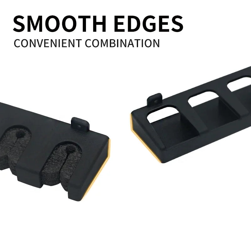 6-Hole Wall-Mounted Fishing Rod Holder - Vertical & Horizontal Display Rack