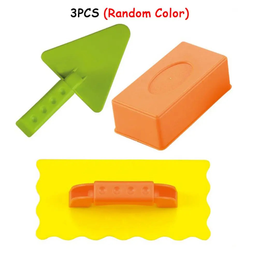 3-Piece Sand Castle Mold Set - Winter Snow & Summer Beach Building Kit for Kids Birthday Gift