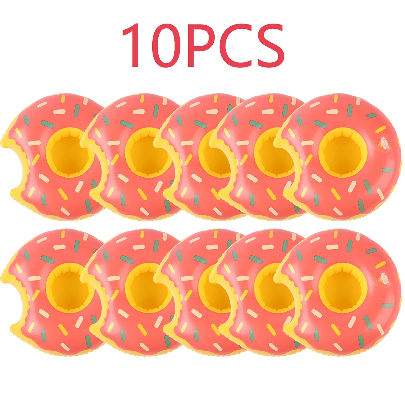 Inflatable Cup Holder Set - 5/10PCS Swimming Pool Drink Holders, Floating Beverage Coasters for Summer Pool Parties