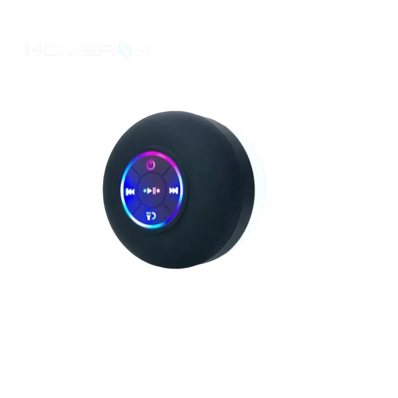 Waterproof Mini Bluetooth Speaker 2025 - Wireless LED Suction Cup Stereo for Bathroom & Outdoor Sports