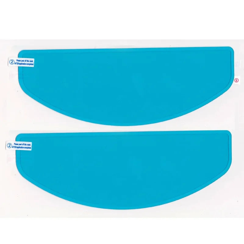 Clear Nano Film Helmet Sticker – Anti-Rain & Anti-Fog Protection for Motorbike Riders, Easy Application for Enhanced Visibility