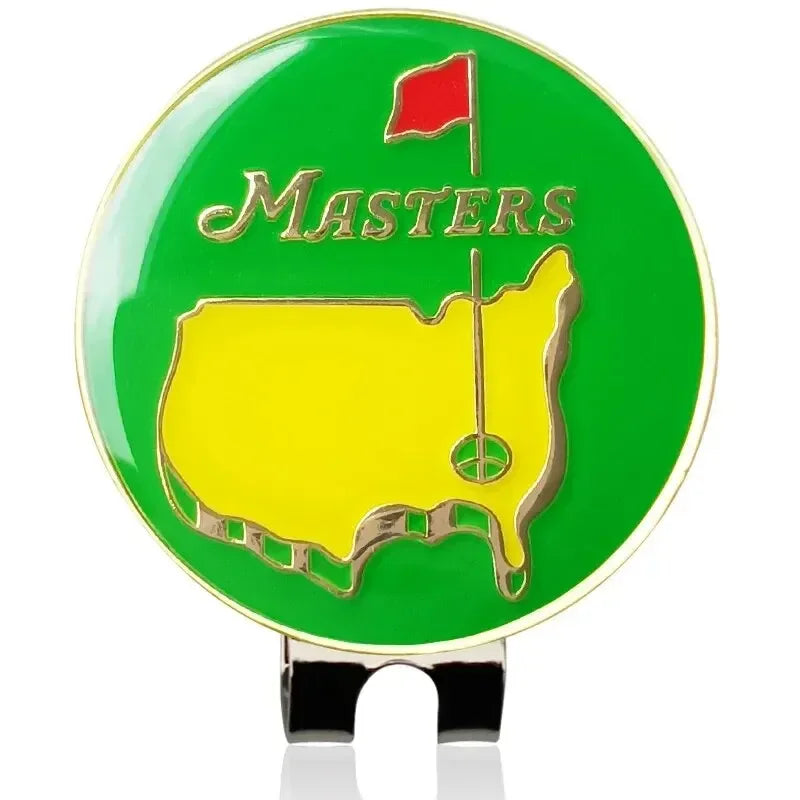 Magnetic Golf Ball Marker with Hat Clip - US Map White Flower Design Training Aid Gift for Kids Boys Girls Golfers