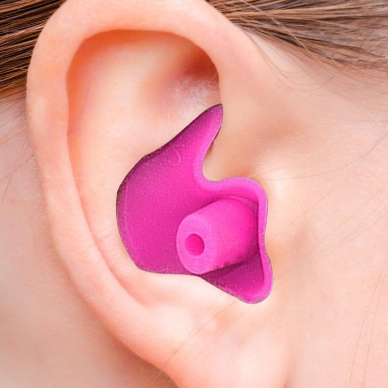 Premium Waterproof Silicone Earplugs - Soft & Durable Swimming Ear Protection with Delicate Texture (1 Pair)