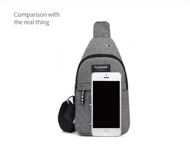 Large Capacity Waterproof Fanny Pack for Men - Adjustable Strap for Travel, Running, Hiking, and Cycling Adventures