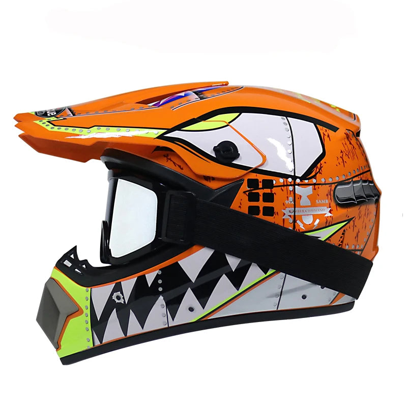 Children's Off-Road Motorcycle Helmet - Downhill AM DH Cross Bike Motocross Helmet