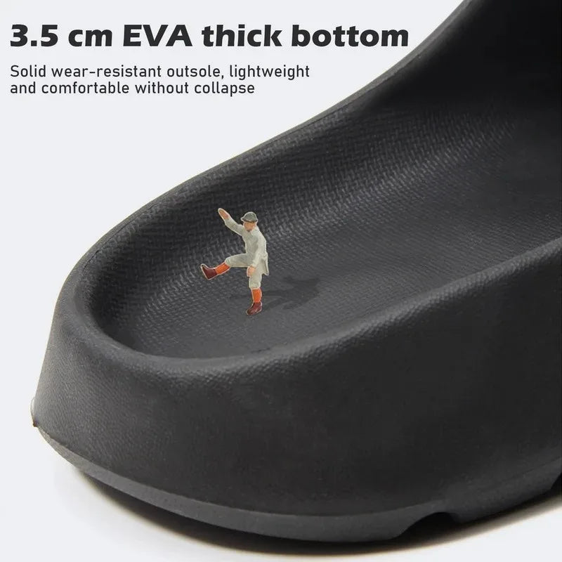 EVA Cloud Slides - Thick Sole Beach Sandals for Men & Women | Soft Bottom Summer Slippers