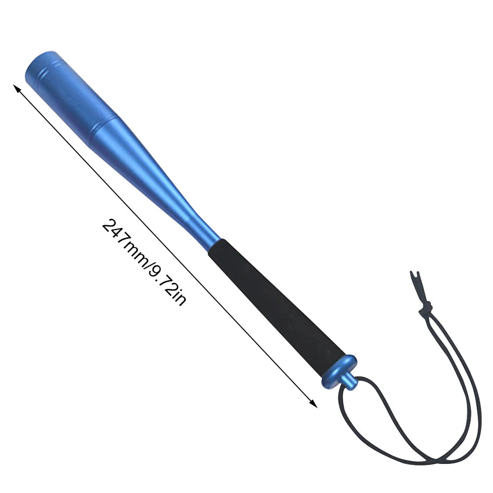 Professional Aluminum Alloy Fish Hammer - 24.7cm Fishing Priest with EVA Non-Slip Handle