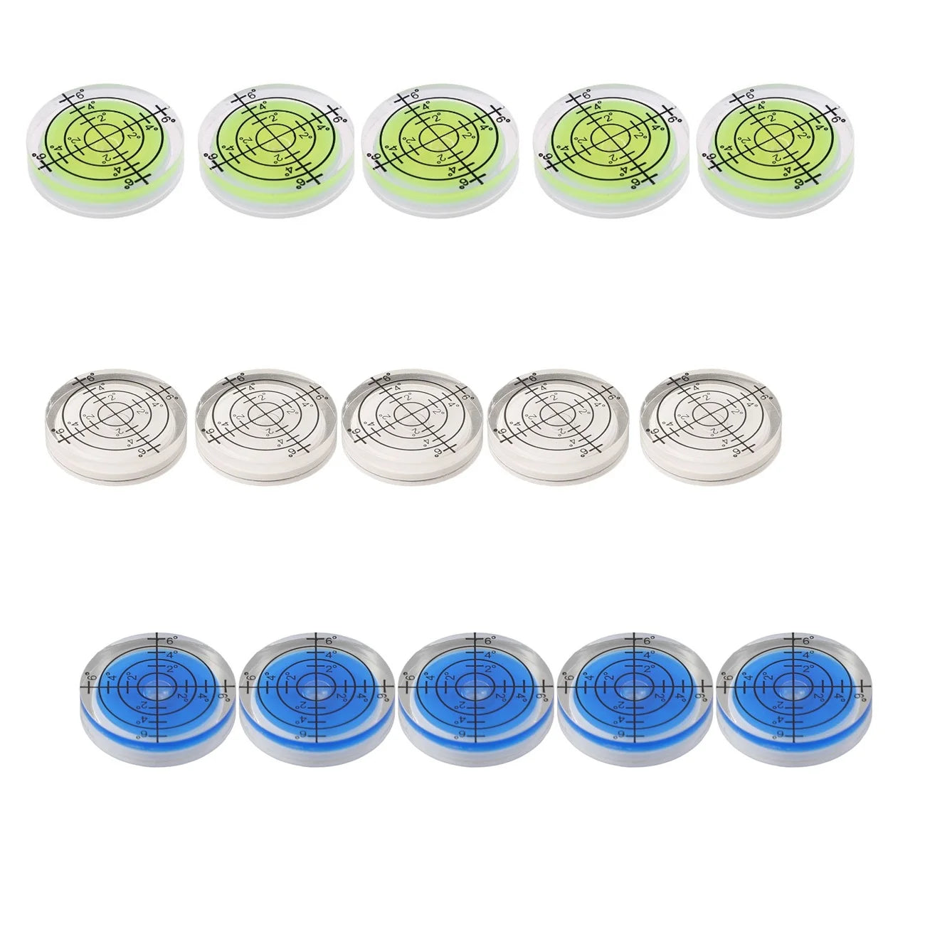 32mm Round Acrylic Spirit Bubble Level - Surface Degree Marking Measuring Tool for Construction & Manual Work