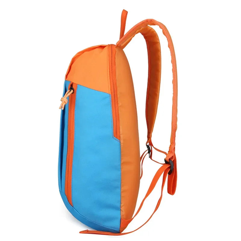 Pink Waterproof Nylon Sport Backpack - Small Gym Duffel Bag for Women Men Kids - Outdoor Fitness Travel Luggage