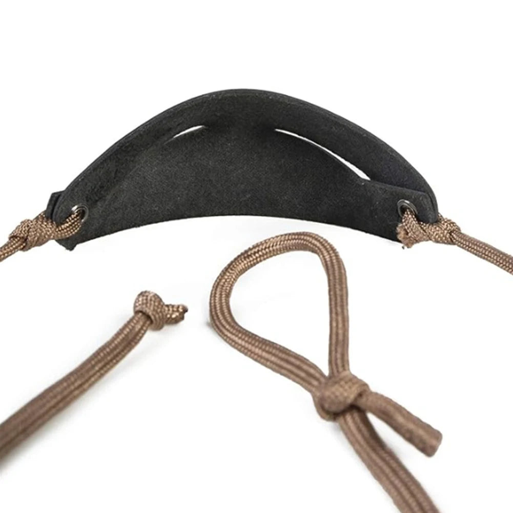 Traditional Leather Slingshot - Classic Throwing Sling for Outdoor Sports, Camping, Shooting, Hiking & Hunting