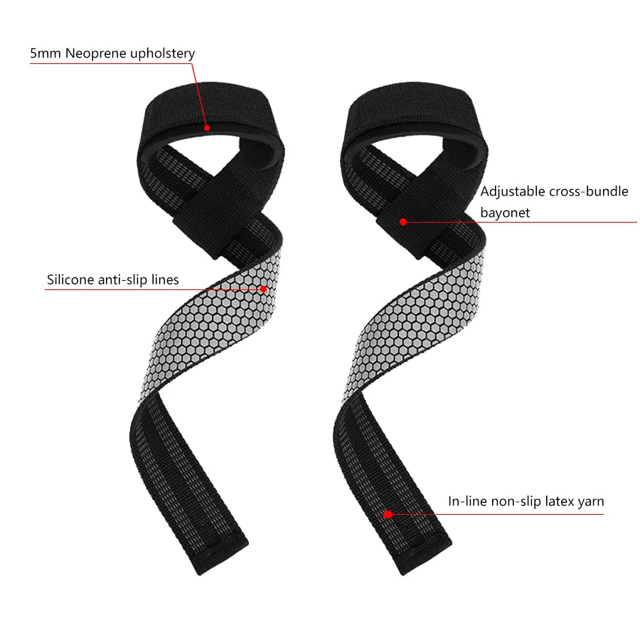Weight Lifting Wrist Straps - Strength Training & Exercise