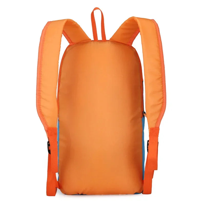 Pink Waterproof Nylon Sport Backpack - Small Gym Duffel Bag for Women Men Kids - Outdoor Fitness Travel Luggage