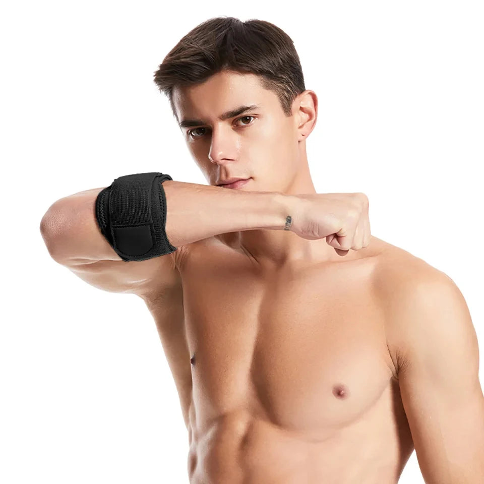 Tennis Elbow Brace - Compression Forearm Support Strap with Pad for Tendonitis and Golf Elbow Pain Relief