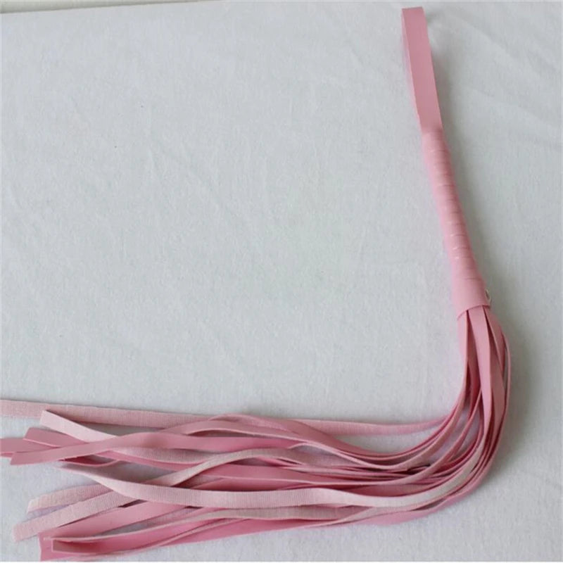 Black PU Leather Horse Riding Crop Whip - Equestrian Racing Equipment