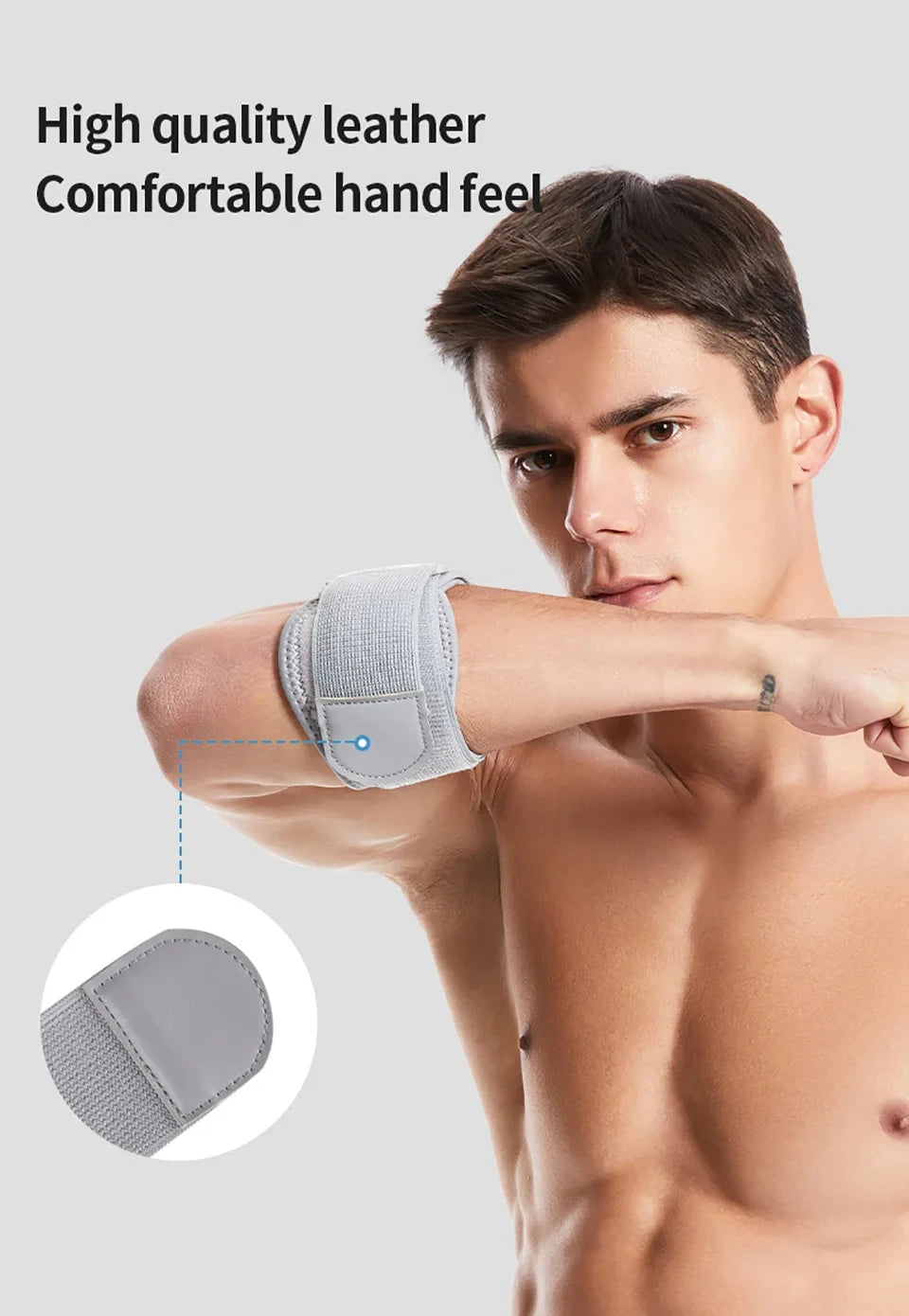 Tennis Elbow Brace - Compression Forearm Support Strap with Pad for Tendonitis and Golf Elbow Pain Relief