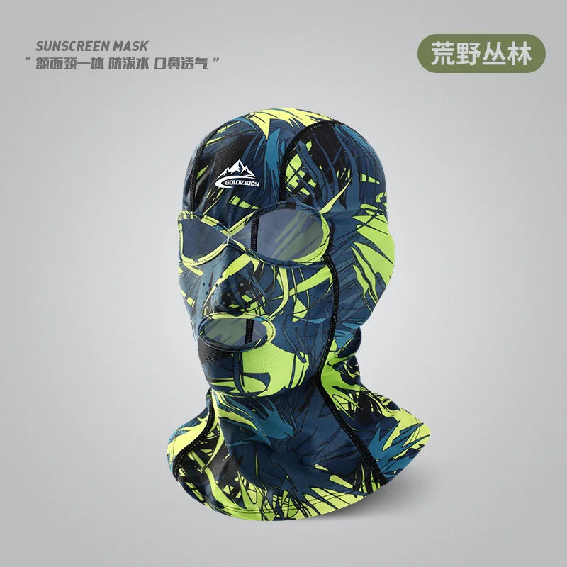 UV Protection Swimming Face Mask - Breathable Diving Cap for Men & Women Beach Sun Protection