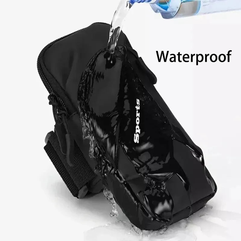 Universal Waterproof Sports Armband - PU Running Phone Holder for iPhone & Samsung - Jogging Arm Bag Accessory
