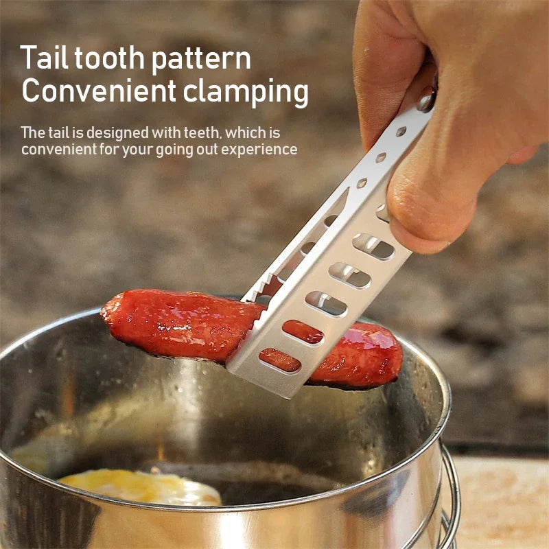 Aluminum Alloy Heat-Resistant Clip, Bowl Pot Clamp Holder for Camping, Pan Handle, Kitchen Accessories