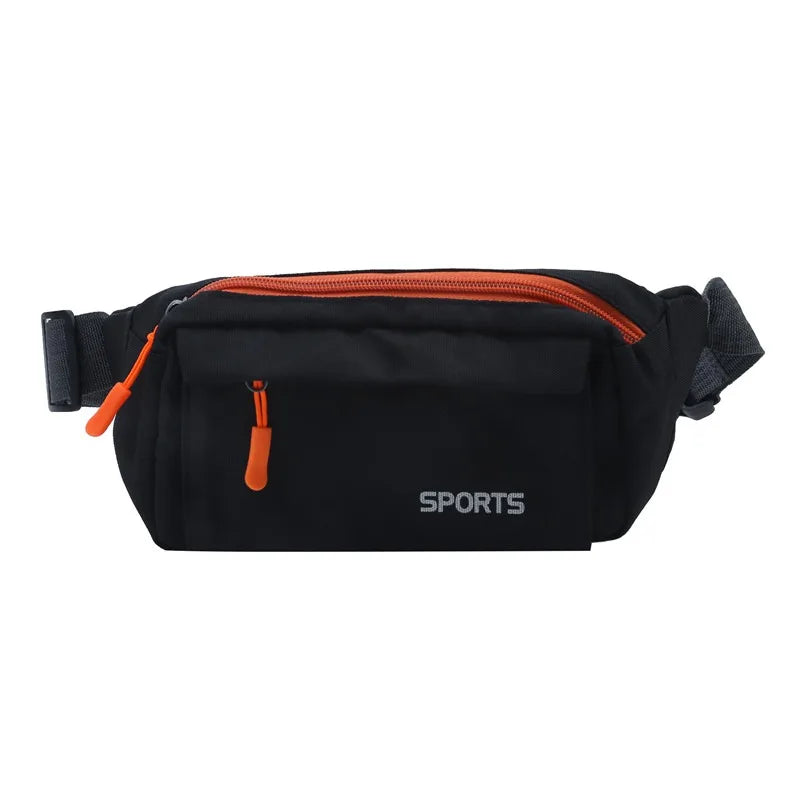 Men's Waterproof Canvas Crossbody Bag - Korean Style Outdoor Sports Waist Pack with Multiple Carry Options