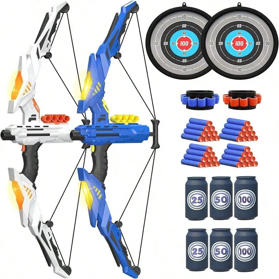 Kids Soft Dart Archery Toy Set with LED Lights