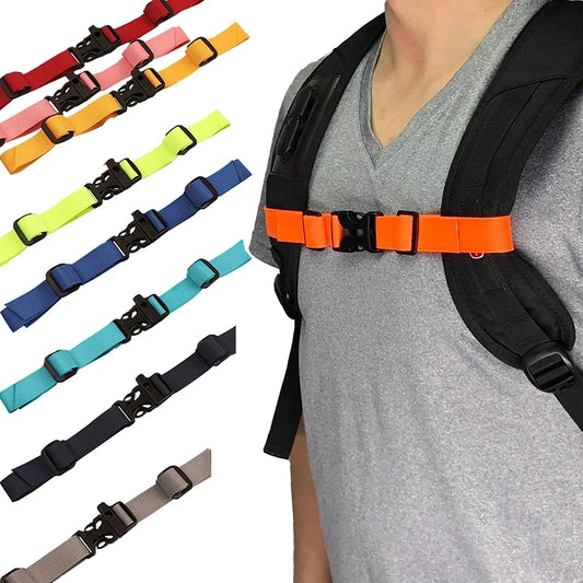 Adjustable Tactical Chest Harness Strap - Outdoor Camping Backpack Shoulder Accessory