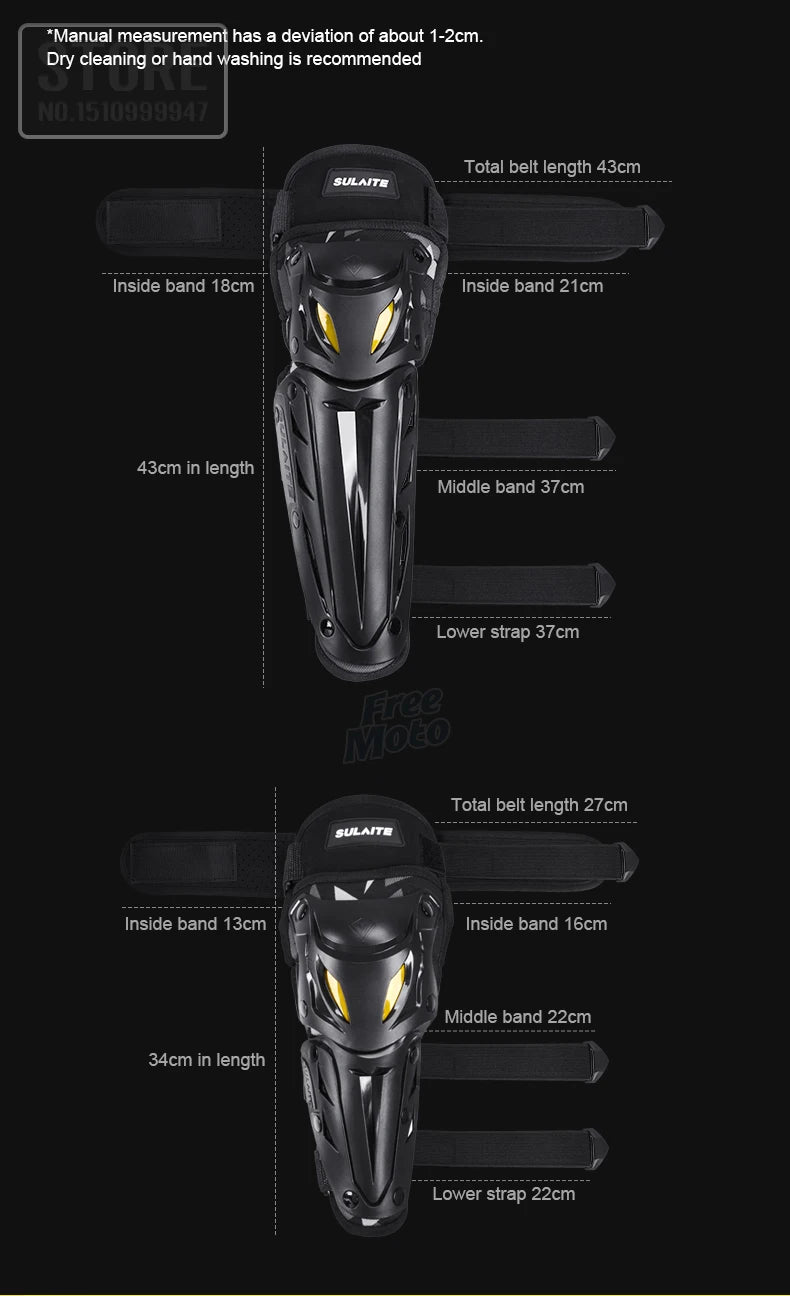 Motorcycle Knee and Elbow Protection Guards - Motocross Off-Road Racing MTB Pads