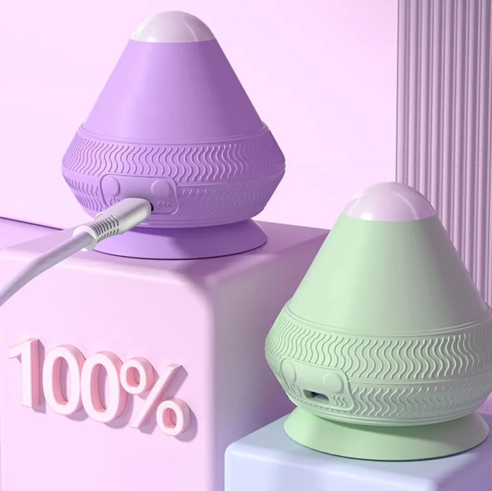 USB Rechargeable Vibrating Silicone Massage Ball - Fitness Muscle Relaxation Massager for Back, Waist & Pain Relief