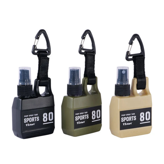 Portable 80ml Spray Bottle - Outdoor Cosmetic Container for Alcohol & Perfume with Backpack Hook - Camping Hiking Gadget