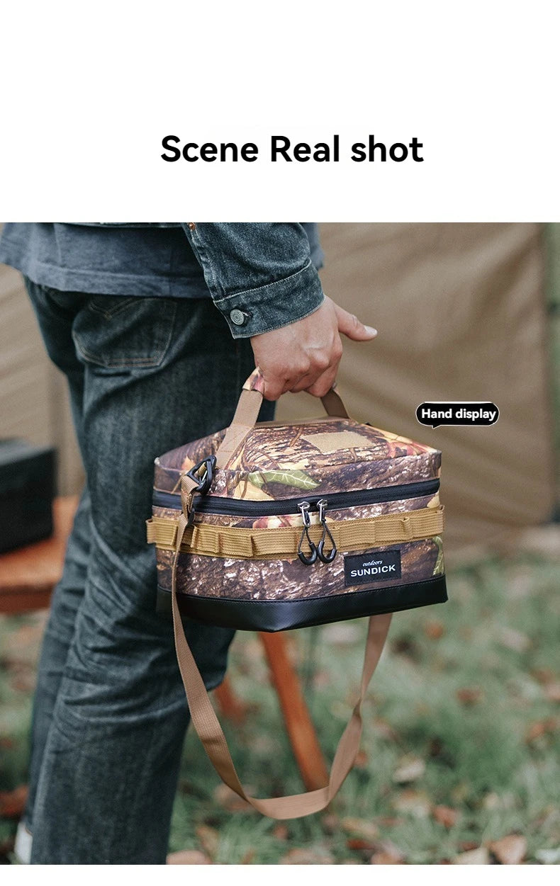 Premium 900D Waterproof Thermal Picnic Cooler Bag - Large Camping Travel Organizer for BBQ & Outdoor Family Activities