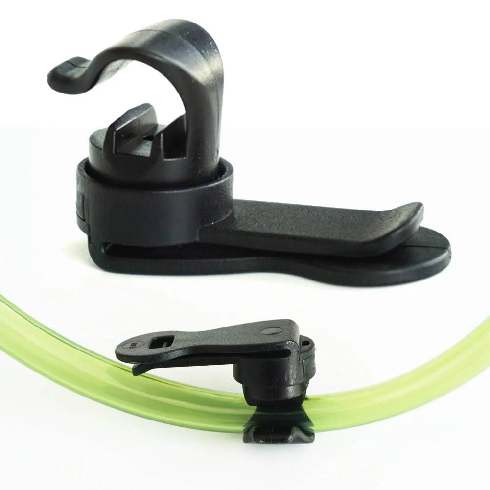 Magnetic Rotatable Water Tube Clip for Hiking Backpacks - Drinking Bladder Hanger