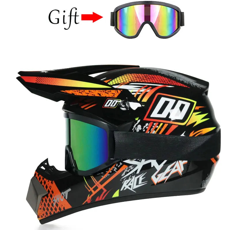 Children's Off-Road Motorcycle Helmet - Downhill AM DH Cross Bike Motocross Helmet