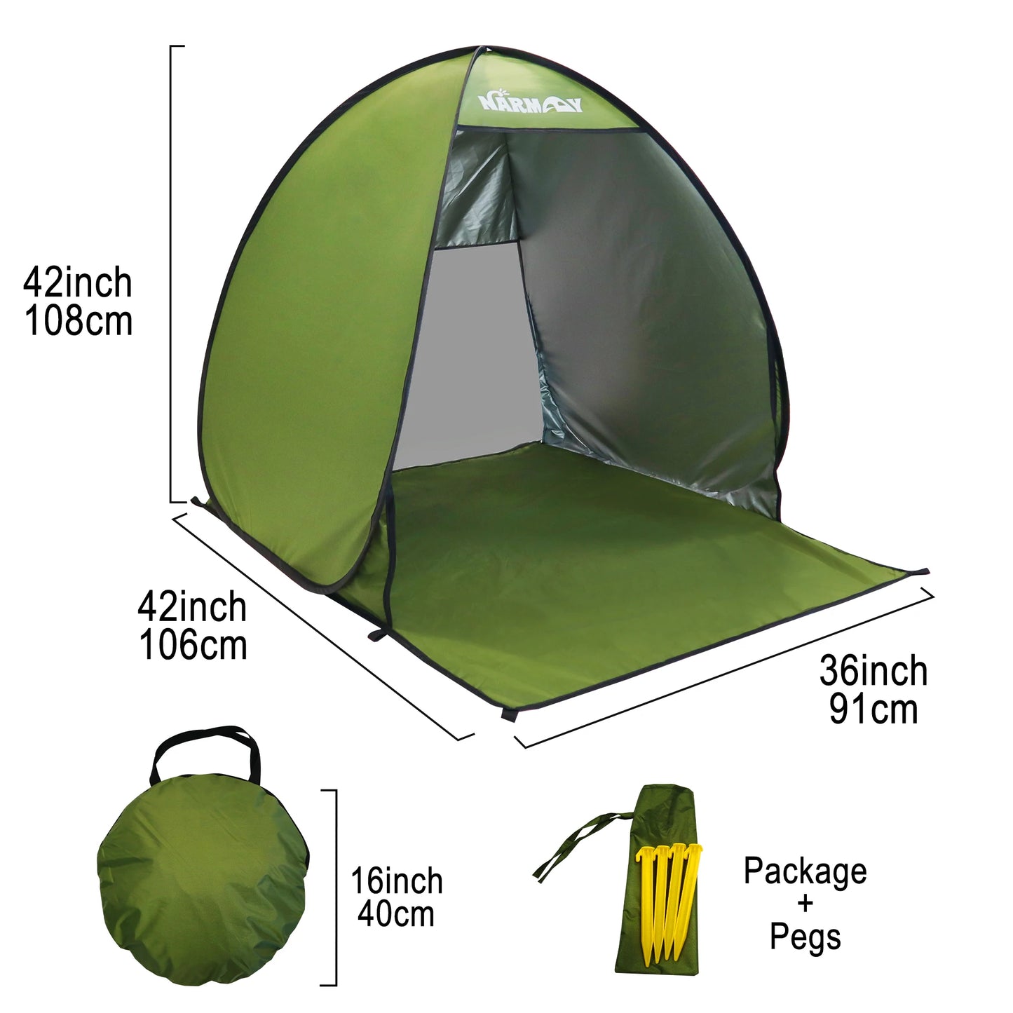Instant Beach Shelter - UV Protection & Waterproof Camping Sun Tent