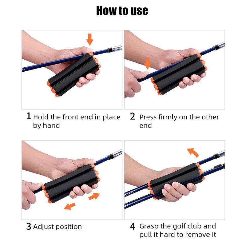 Golf Club Organizer Rack - Portable Standing Storage with Retainer Clips for Outdoor Sports (Model ZP035)