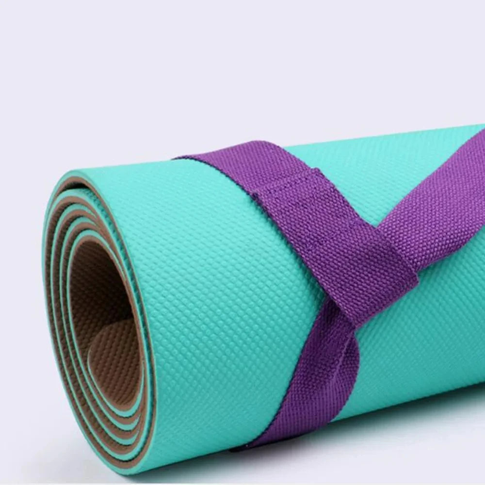 Premium Adjustable Yoga Mat Carrying Strap - High Quality Exercise Belt with Shoulder Sling for Fitness and Stretching