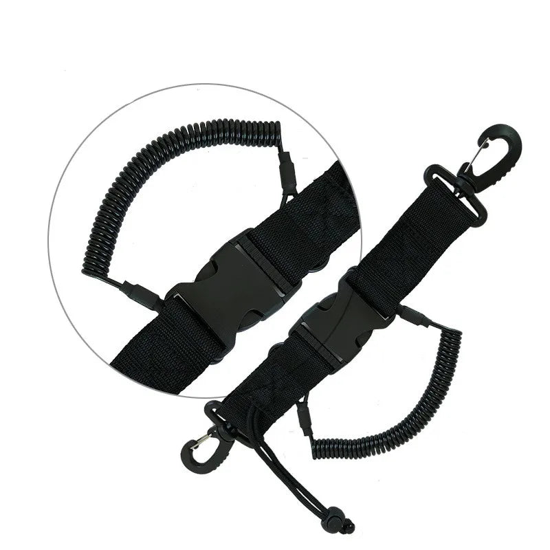 Underwater Sports Camera Lanyard - Quick Release Buckle with Secure Clips for Scuba Diving, Kayaking, Swimming & Water Sports Accessories