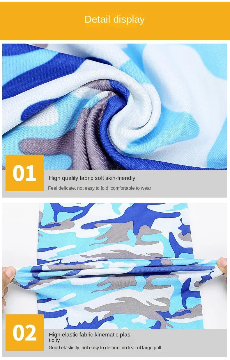 Ice Silk Multi-Purpose Bandana - UV Protection Neck Scarf for Cycling, Hiking & Outdoor Sports