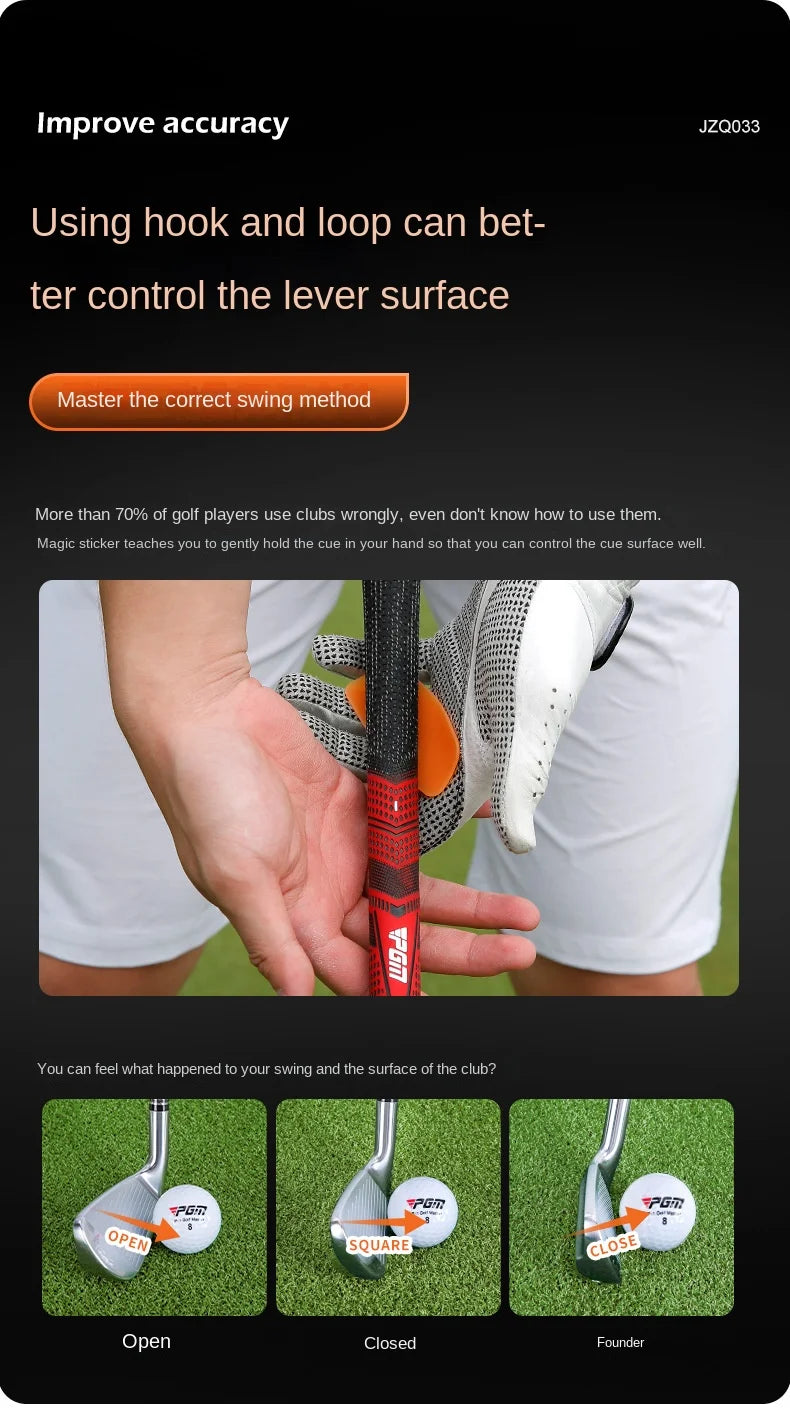 Golf Training Aid - Silicone Magic Stick for Enhanced Ball Control & Grip Correction - Practice Tool JZQ033