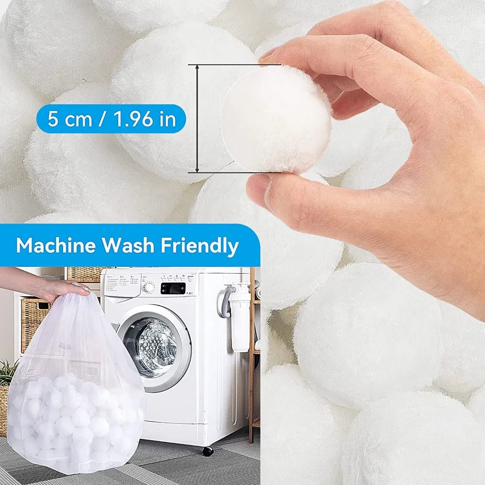Multi-Weight Pool Filter Cleaning Spheres - 200g/300g/500g/700g Water Purification Fiber Balls for Swimming Pools, Aquariums & Sewage Treatment Systems