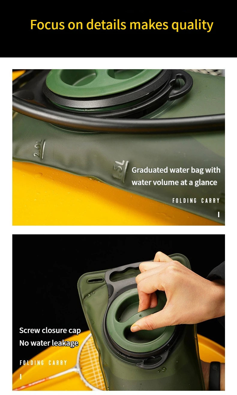 2L EVA Hydration Backpack - Large Capacity Water Reservoir for Running & Cycling