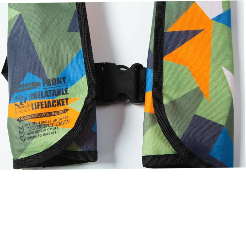 Adult Auto-Inflatable Life Jacket - Manual PFD 150N for Water Sports, Fishing & Rafting