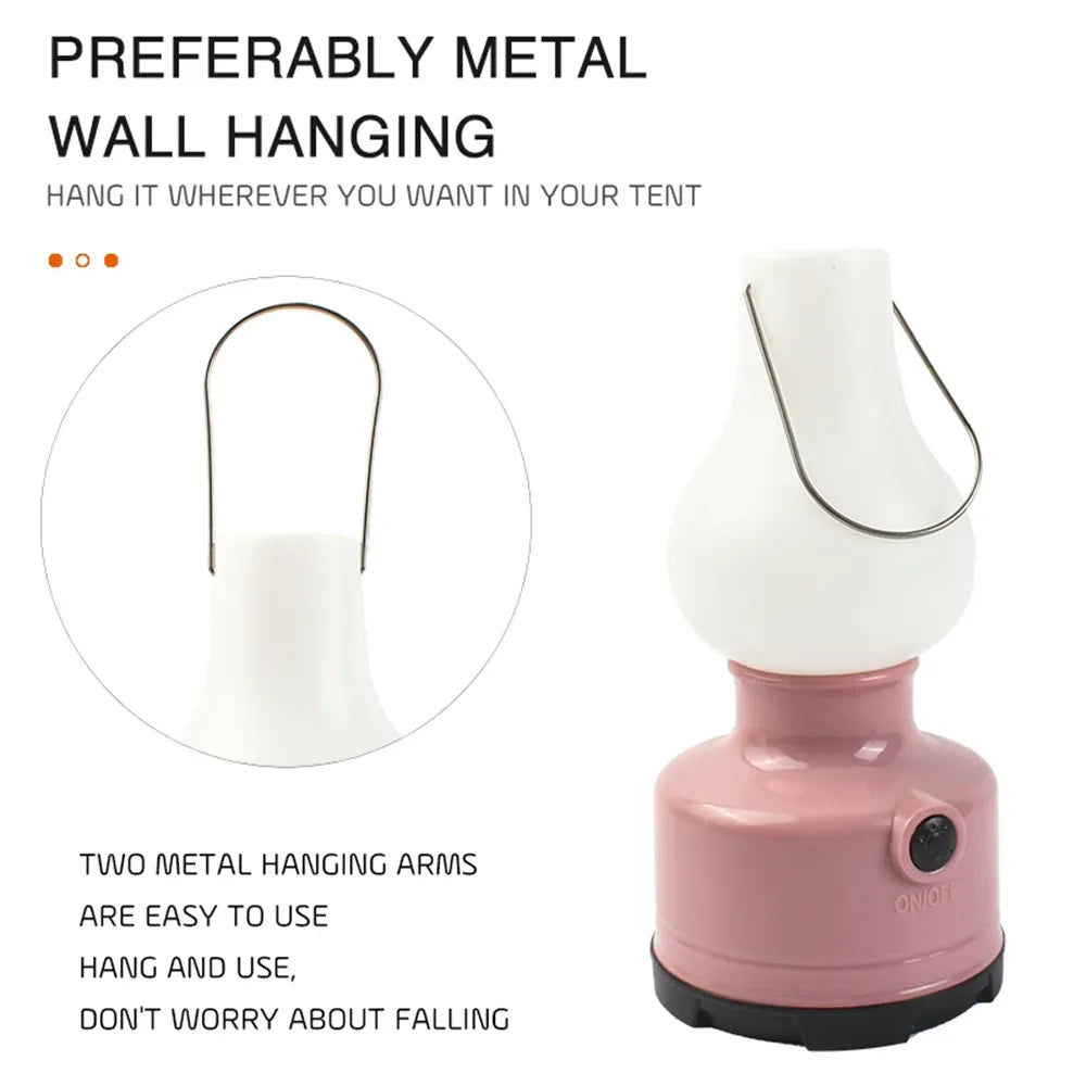 Waterproof Outdoor Tent Lamp - 2 Mode Portable Camping Light for Hiking, Climbing & Yard Use