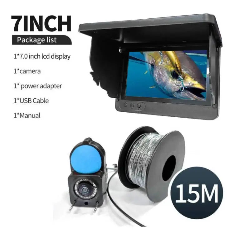 Handheld Fish Finder with 4.3 Inch 1080P LCD Display - Portable Underwater Fishing Camera with 120° View and Night Vision