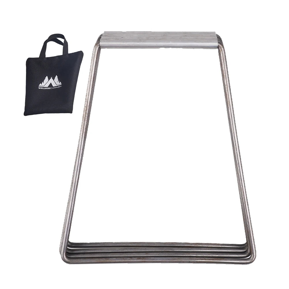 Aluminum Alloy Camping Cooler Stand - Folding Ice Box Holder for Outdoor Adventures (1-2 Pack)