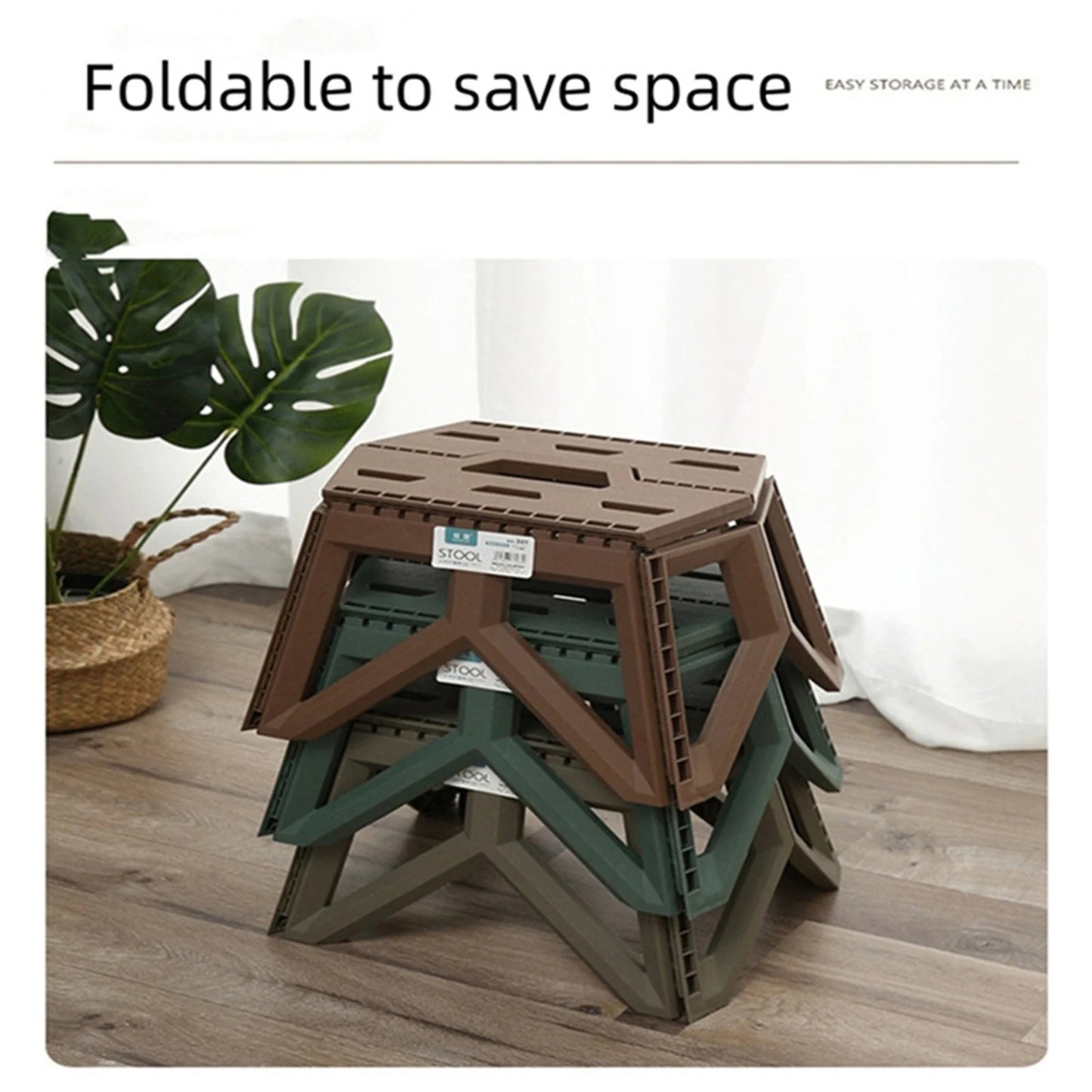 Portable Folding Camping Stool - High Load Bearing Outdoor Chair for Fishing, Beach & Camping