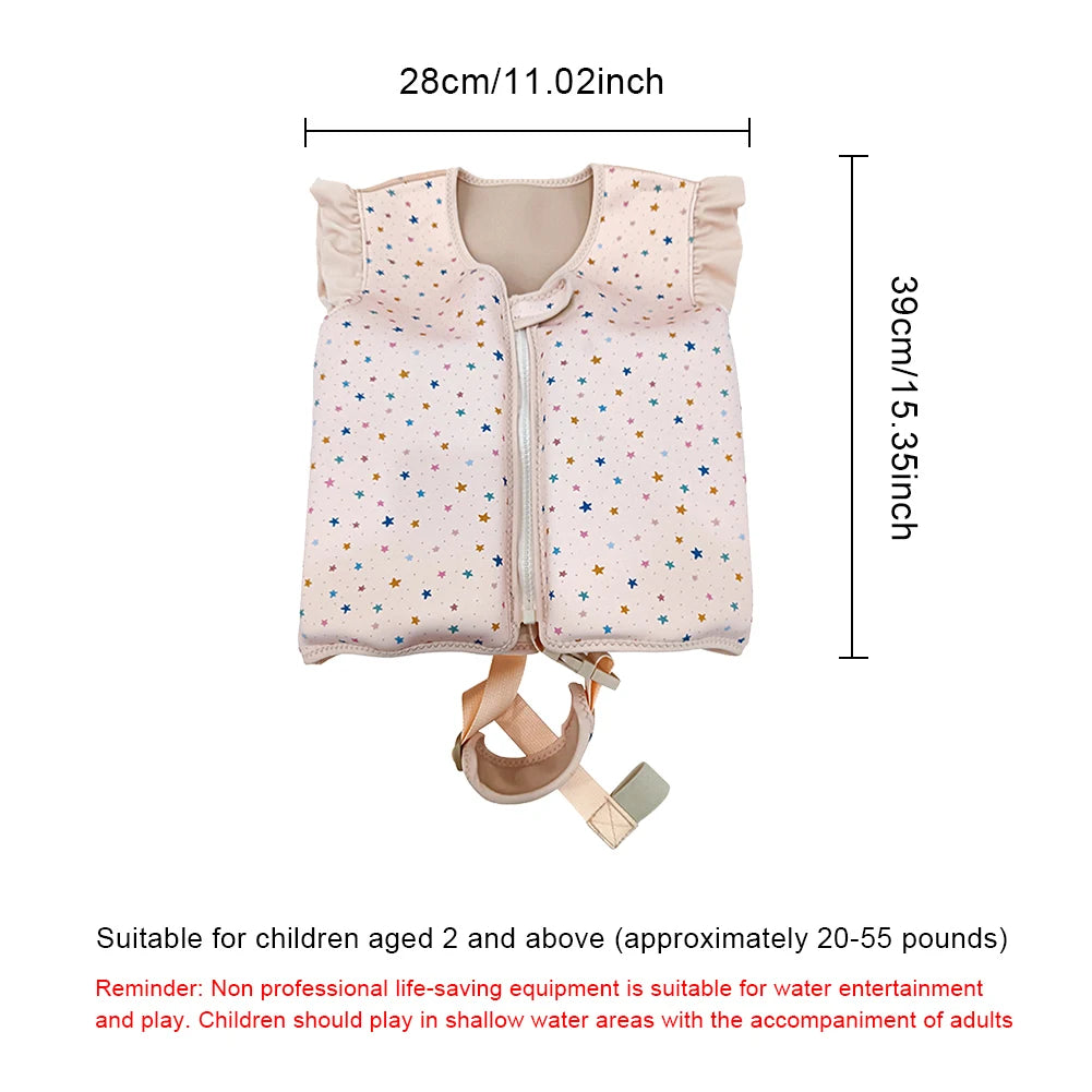 Children's Cartoon Swimming Life Vest - Toddler Buoyancy Aid Jacket for Pool Safety