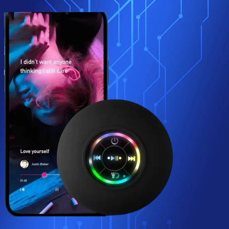 Waterproof Mini Bluetooth Speaker 2025 - Wireless LED Suction Cup Stereo for Bathroom & Outdoor Sports