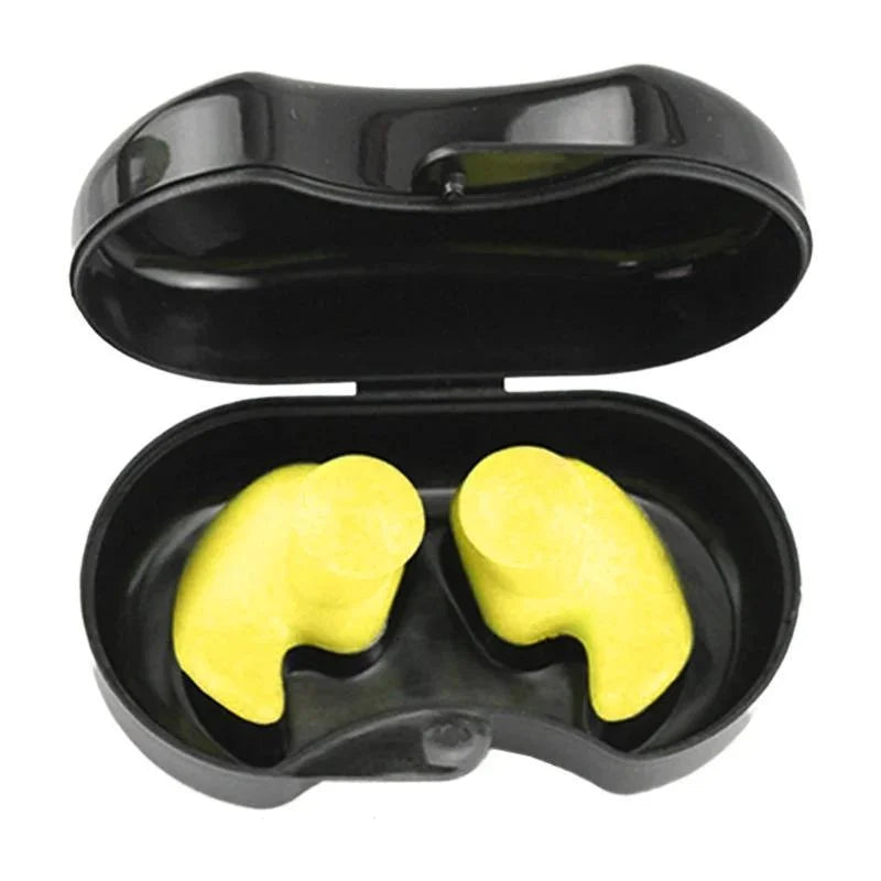 Waterproof Silicone Swimming Ear Plugs - 2 Pack Reusable Diving & Water Sports Earplugs for Swimming, Surfing, Showering & Bathing